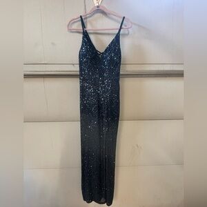 Speechless Navy Sequin Maxi Dress